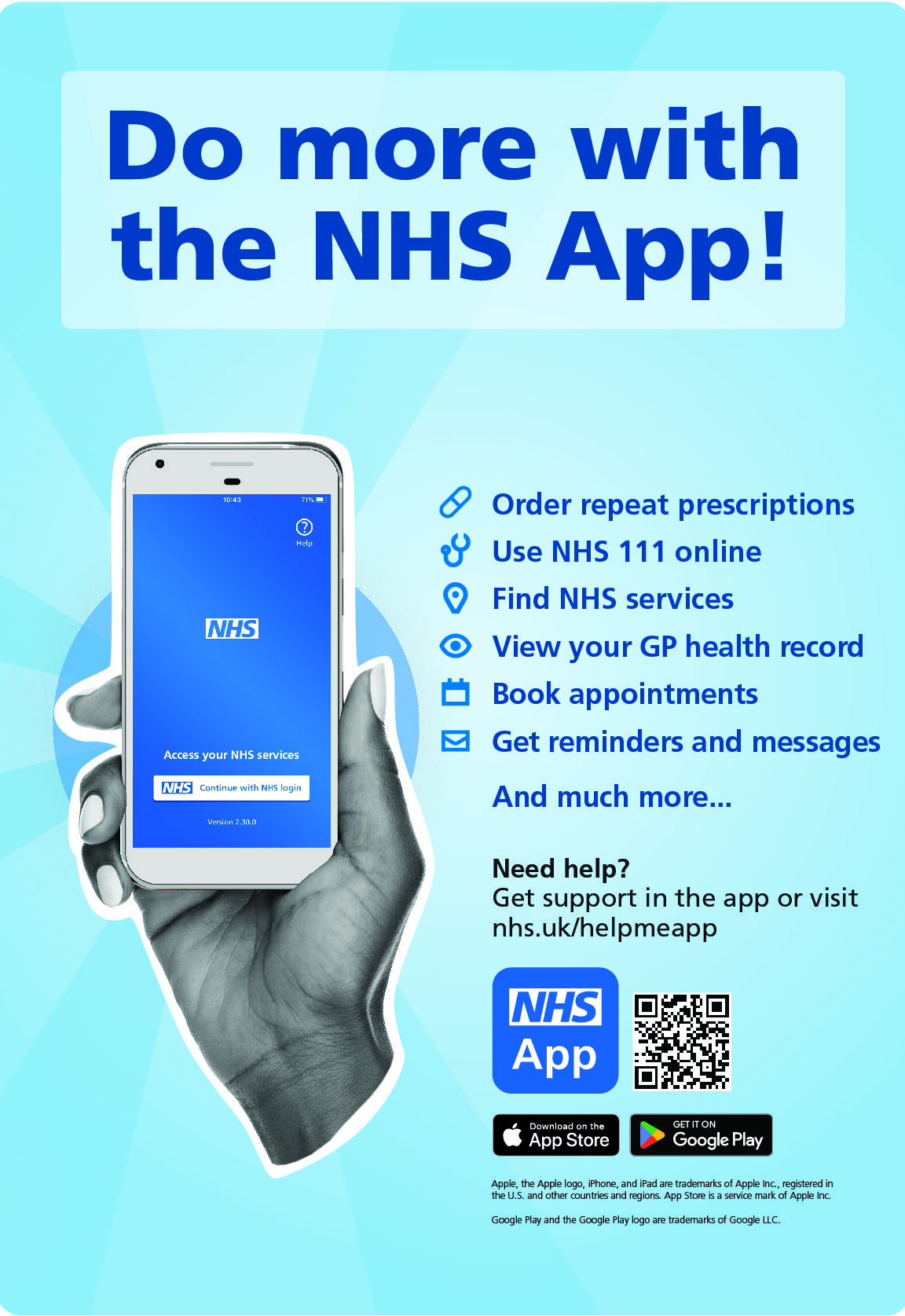 Do more with the NHS app